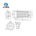 Epoxy Resin Shackle Insulator For Switchgear LYC347 40.5KV